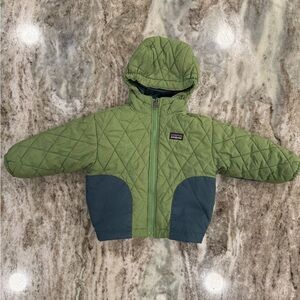Patagonia Green and Blue Quilted Jacket